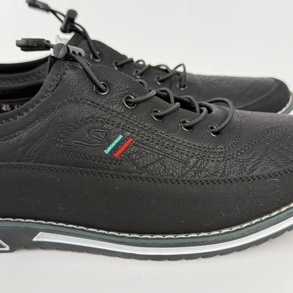KLKYKO AW7 1981 Men Black Casual Comfort Shoes Toggle Lace EU46 (US 11 Fit) EUC